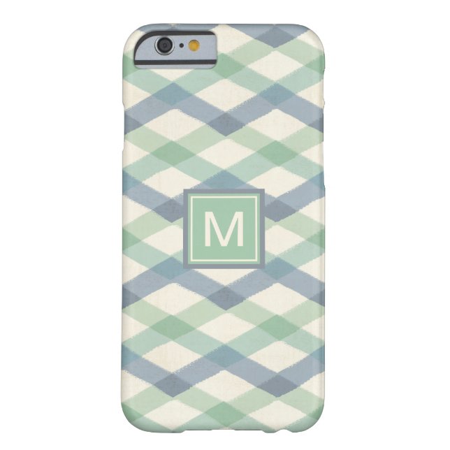 Capa Para iPhone, Case-Mate Teste padrão geométrico Pastel do monograma | (Verso)