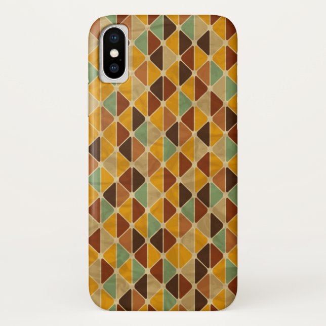 Capa Para iPhone, Case-Mate Teste padrão geométrico retro 3 2 (Verso)