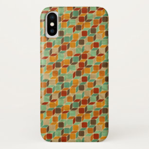 Capa Para iPhone X Teste padrão geométrico retro 4
