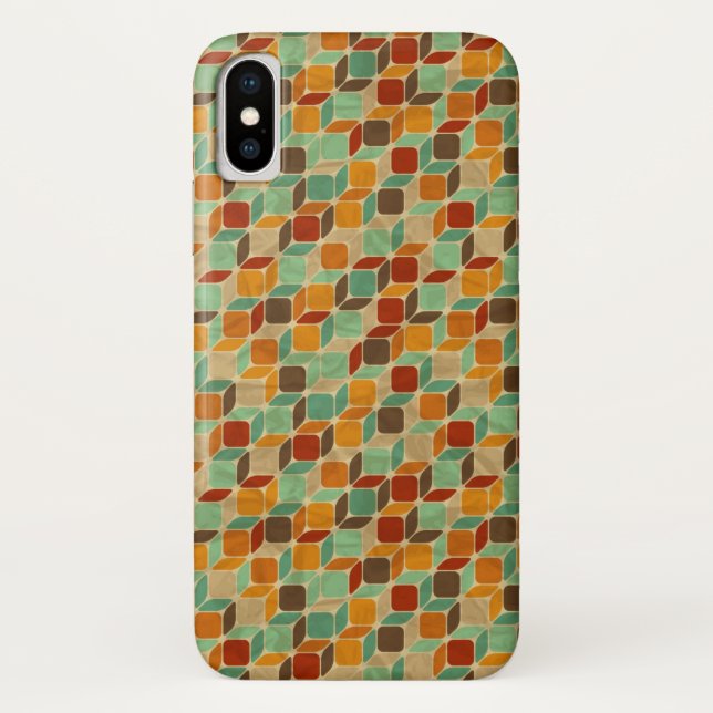 Capa Para iPhone, Case-Mate Teste padrão geométrico retro 4 (Verso)