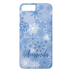Capa iPhone 8 Plus/7 Plus Teste padrão lindo personalizado dos flocos de