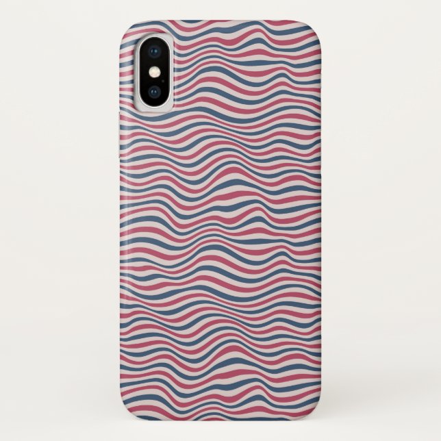 Capa Para iPhone, Case-Mate Teste padrão listrado 2 (Verso)