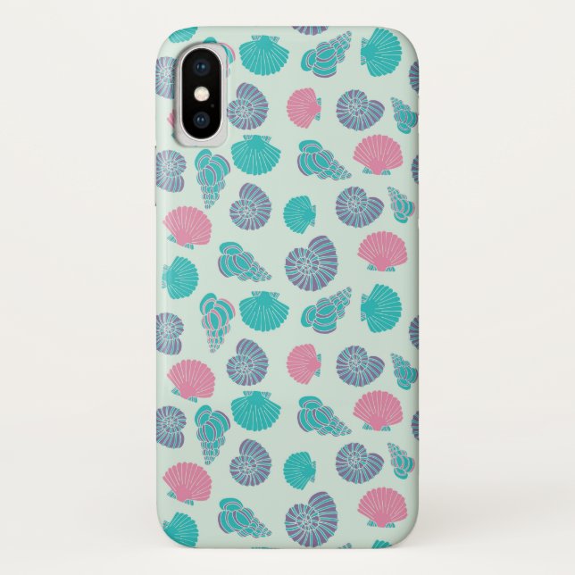 Capa Para iPhone, Case-Mate Teste padrão Pastel 1 do Seashell (Verso)