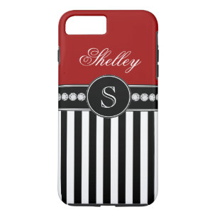 Capa Para iPhone Da Case-Mate Teste padrão preto vermelho conhecido das listras