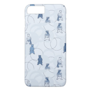 Capa Para iPhone Da Case-Mate teste padrão que caracteriza um urso de urso