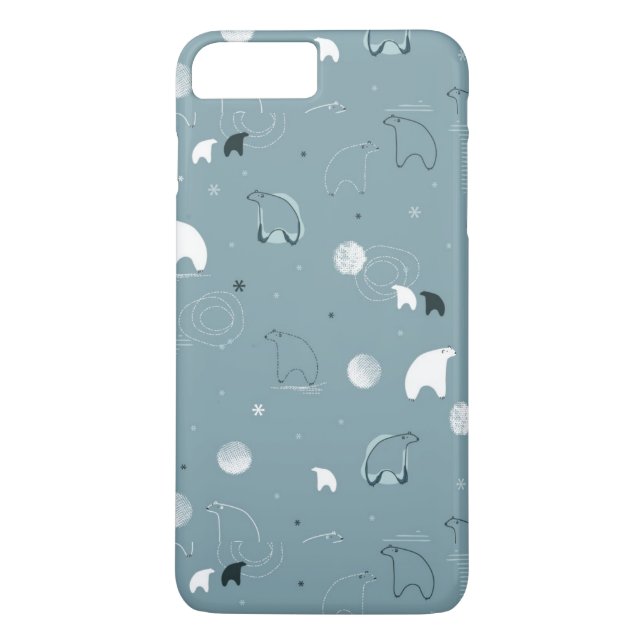 Capa Para iPhone, Case-Mate teste padrão que indica um polar bonito (Verso)