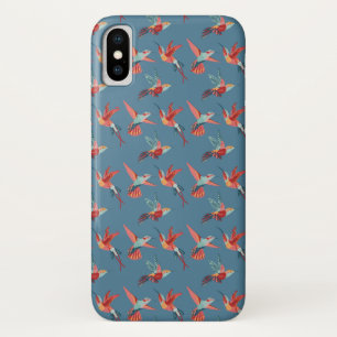 Capa Para iPhone Da Case-Mate Teste padrão retro do colibri