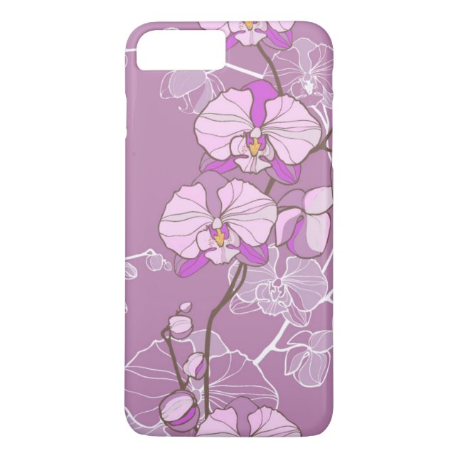 Capa Para iPhone, Case-Mate Teste padrão roxo da orquídea (Verso)