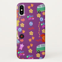 Teste padrão tão Groovy do roxo dos anos 60