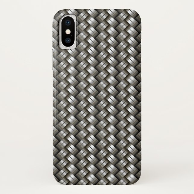 Capa Para iPhone, Case-Mate Teste padrão tecido do metal (Verso)