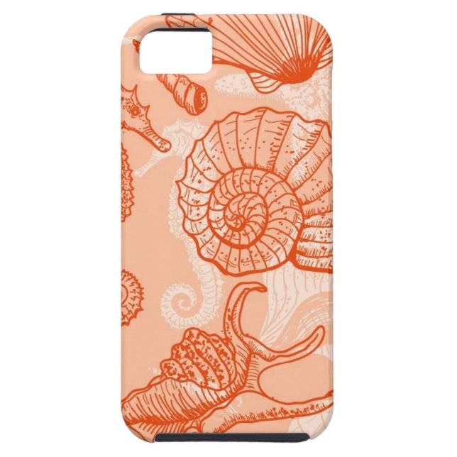Capa Para iPhone, Case-Mate Teste padrão tirado mão do mar (Traseira)