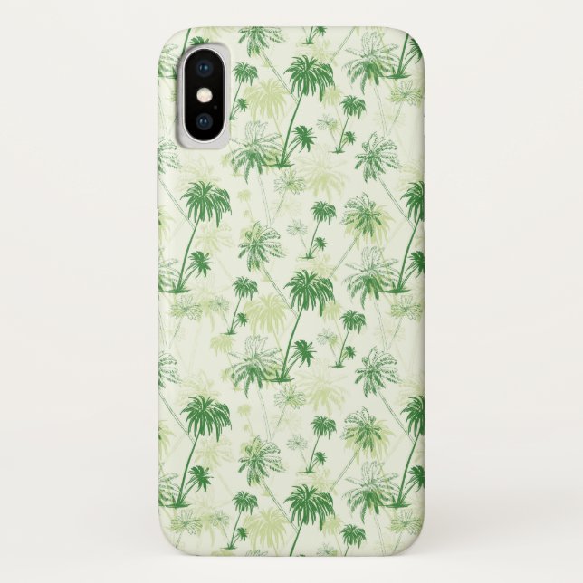 Capa Para iPhone, Case-Mate Teste padrão verde da palmeira (Verso)