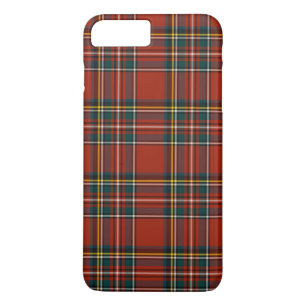 Capa Para iPhone Da Case-Mate Teste padrão vermelho da xadrez do Tartan real de