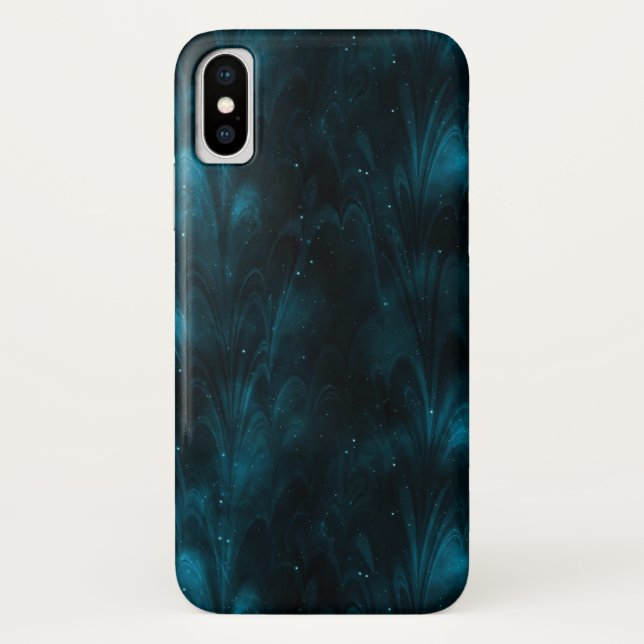 Capa Para iPhone, Case-Mate Textura Abstrata Nebulosa Azul (Verso)