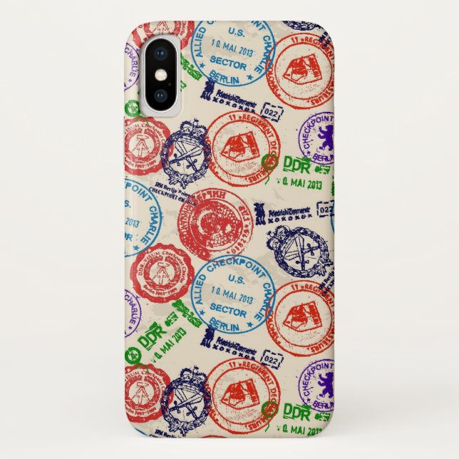 Capa Para iPhone, Case-Mate Textura com selos reais. (Verso)