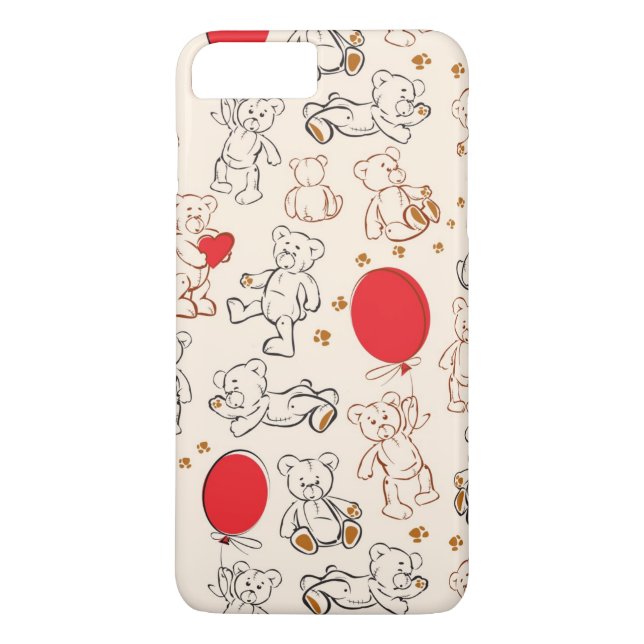 Capa Para iPhone, Case-Mate Textura com ursos de ursinho (Verso)