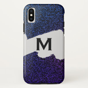 Capa Para iPhone Da Case-Mate Textura de jeans azul (roxo)