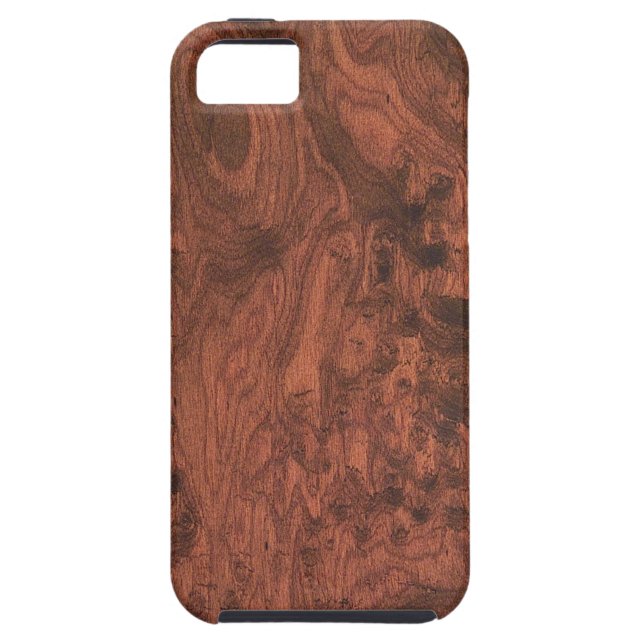 Capa Para iPhone, Case-Mate Textura de madeira de mogno do Burl (Traseira)