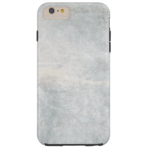 Capa Tough Para iPhone 6 Plus Textura de prata e de marfim branco