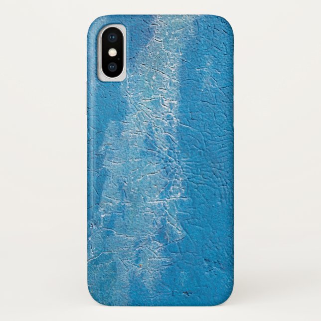 Capa Para iPhone, Case-Mate textura de tinta azul abstrata (Verso)