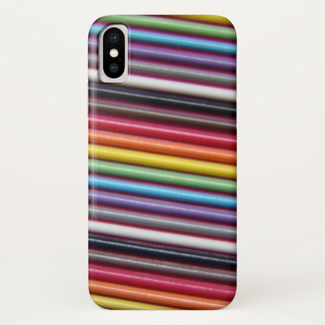 Capa Para iPhone, Case-Mate Textura do cabo de fita arco-íris (Verso)