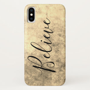 Capa Para iPhone Da Case-Mate Textura Dourada Acredite