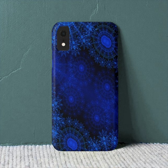 Capa Para iPhone, Case-Mate The Berry Blue Sparkling Floral art (Criador carregado)