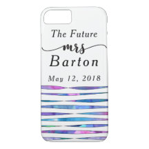 "The Future Mrs" Typografia Watercolor Streamers 2