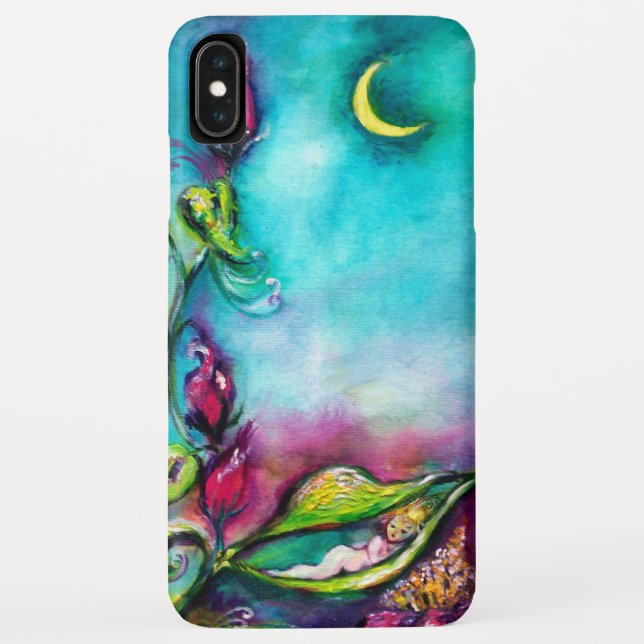 CAPA PARA iPhone, Case-Mate  THUMBELINA DORMINDO ENTRE FOLHAS DE ROSA (Verso)