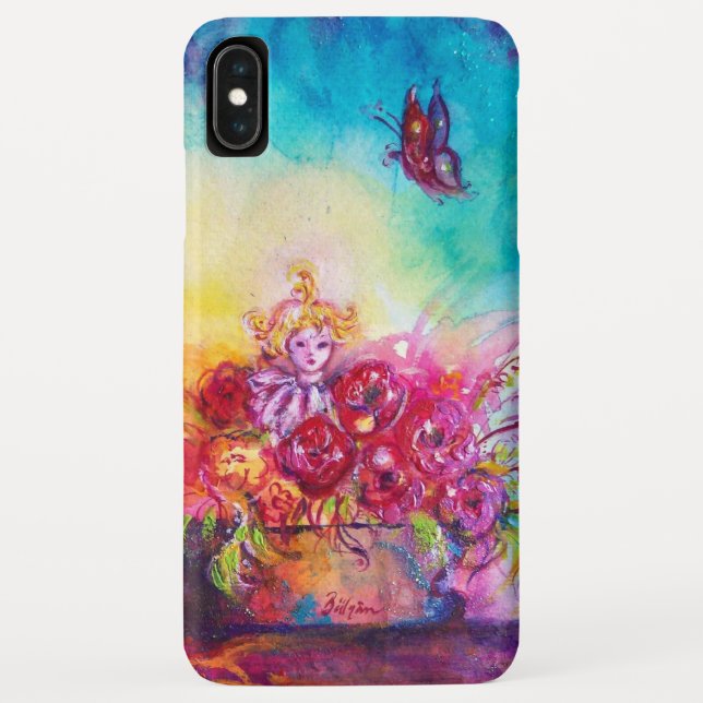 CAPA PARA iPhone, Case-Mate  THUMBELINA, FLOWER BASKET E BUTTERFLY (Verso)