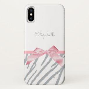 Capa Para iPhone Da Case-Mate Tigre-Cinza-Rapariga Impressão Animal Com Nome
