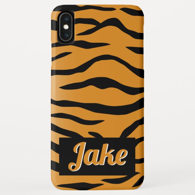 Capa Para iPhone, Case-Mate Tigre - Laranja e Preto - Stripado (Verso)