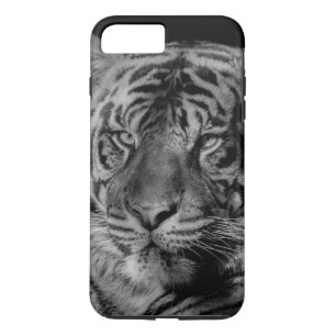Capa iPhone 8 Plus/7 Plus Tigre preto e branco