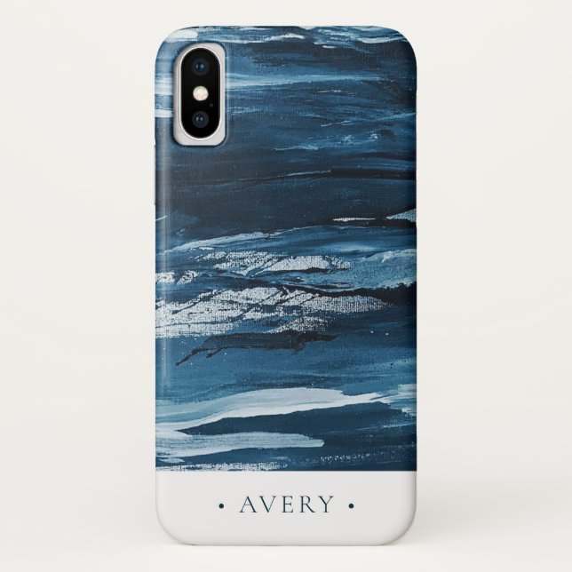 Capa Para iPhone, Case-Mate Tinta Abstrato personalizada moderna (Verso)