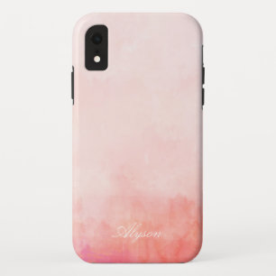 Capa Para iPhone Da Case-Mate Tintura cor-de-rosa do mergulho - adicione o nome