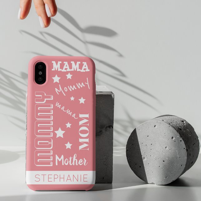 Capa Para iPhone, Case-Mate Típica de mãe rosa, na moda (Criador carregado)