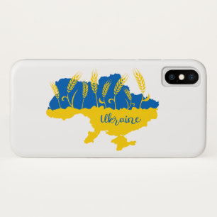 Capa Para iPhone Da Case-Mate Tipografia da Ucrânia e orelha de trigo com pavilh