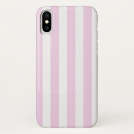 Capa Para iPhone Da Case-Mate Tiras de doces brancas, cor-de-rosa claro