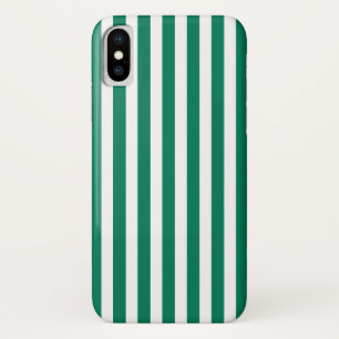 Capa Para iPhone Da Case-Mate Tiras de doces verdes e brancas da floresta
