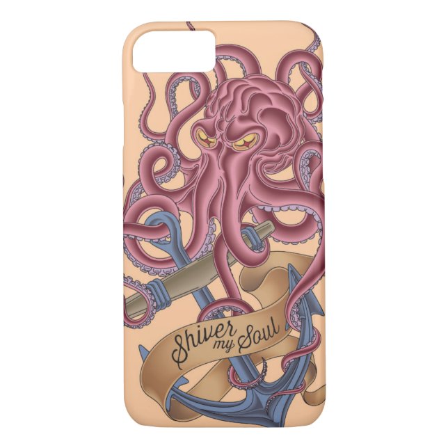 Capa Para iPhone, Case-Mate Tirita meu polvo Tatto da alma | (Verso)