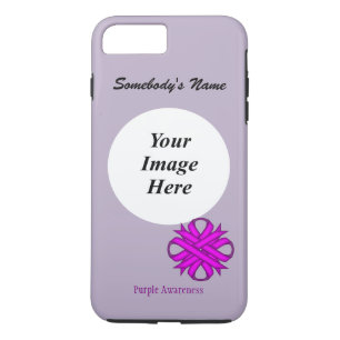 Capa Para iPhone Da Case-Mate Tmpl de Fita de Trevo Roxo de Kenneth Yoncich