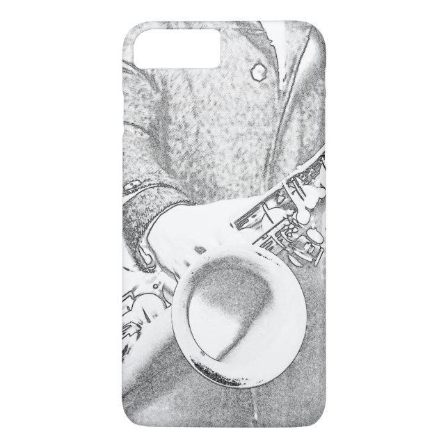 Capa Para iPhone, Case-Mate tocador de saxofone (Verso)