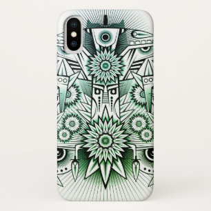 Capa Para iPhone Da Case-Mate Tonalidade Verde de Design Tribal