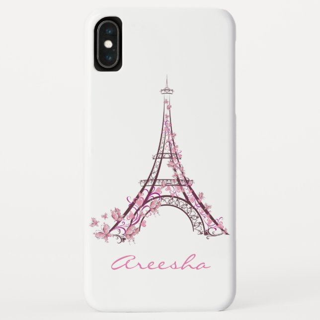 Capa Para iPhone, Case-Mate Torre Eiffel Aquarela Custom Chic Paris França (Verso)