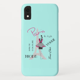 Capa Para iPhone Da Case-Mate Torre Eiffel de Paris Turquoise