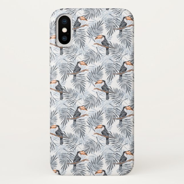 Capa Para iPhone, Case-Mate Toucan cinzento (Verso)