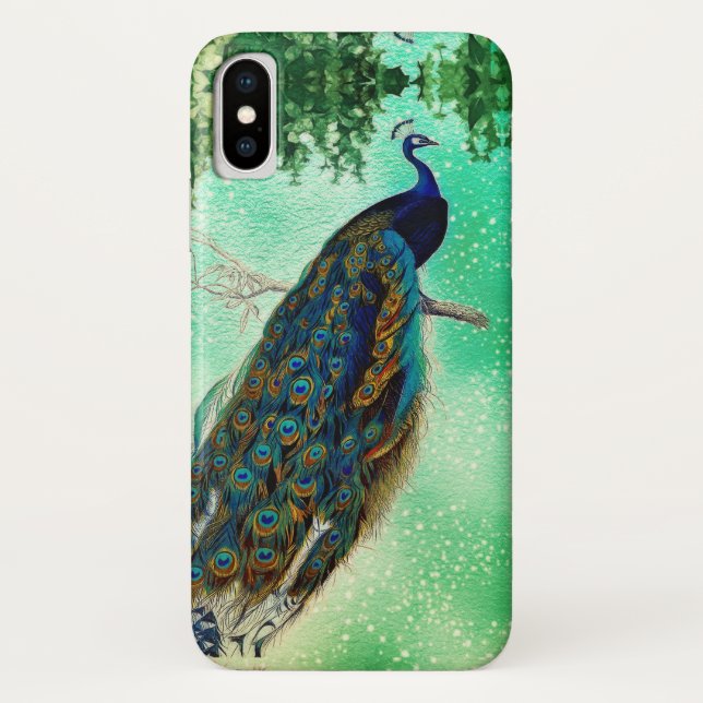 Capa Para iPhone, Case-Mate Trabalho de arte de pavão legado (Verso)