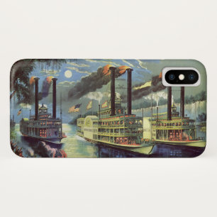 Capa Para iPhone X Transportes por vintage e navios-Viagem a vapor