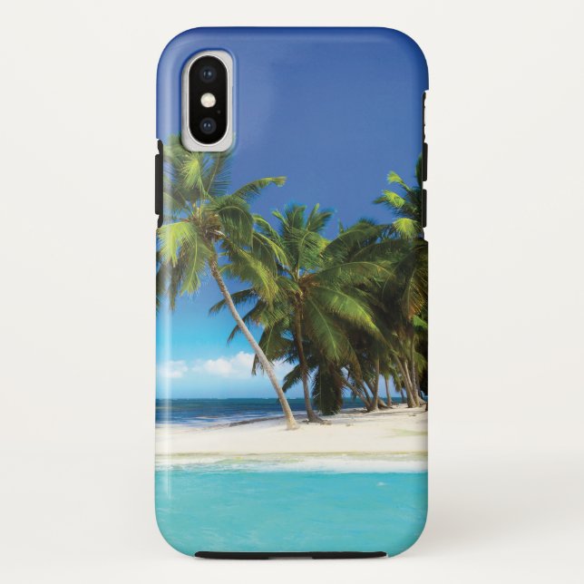 Capa Para iPhone, Case-Mate Travesseiro decorativo de praia exótico (Verso)