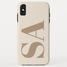 Capa Para iPhone Da Case-Mate trendy Antique White with Monogram Case-Mate